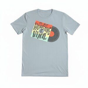 Academy Men's Short Sleeve Crew Neck Gray Record Graphic T-Shirt